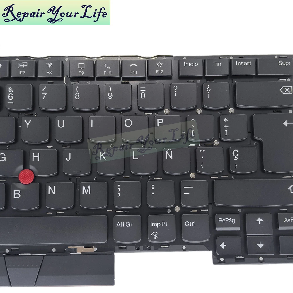 Teclado Retroiluminado Espanhol para Lenovo Thinkpad x1 Extreme 3rd Gen 20tk 20tl T14s T490s 20nx 20ny Sn20w85541 P3-uk85 V170820ek2 sp - Imagem 6