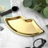 Korean Style 1PC Stainless Steel Lip Shaped Jewelry Storage Tray Home Cosmetics Metal Necklace Earrings Tray Kitchen Organizer 5