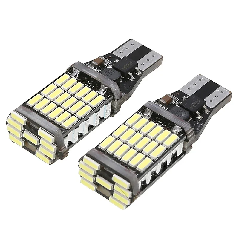 Car Signal Lamp 1Pc Signal Lamp T15 Led Super Bright W16W Led Bulbs For Reverse Lamp Backup Parking Light 12V White Yellow Car Lights