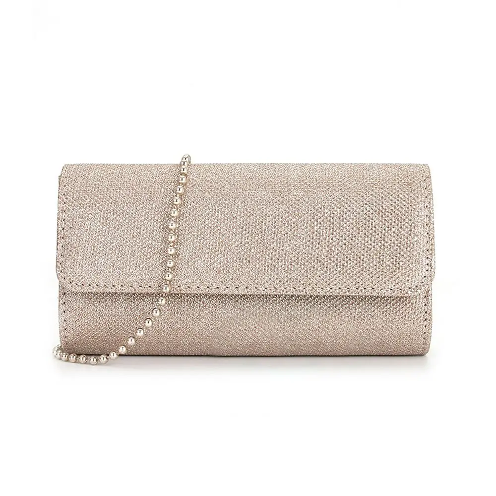 

Chain Evening Bag Shinny Underarm Rhinestone Decor Shoulder Bags Cylinder Type Purse Wedding Party