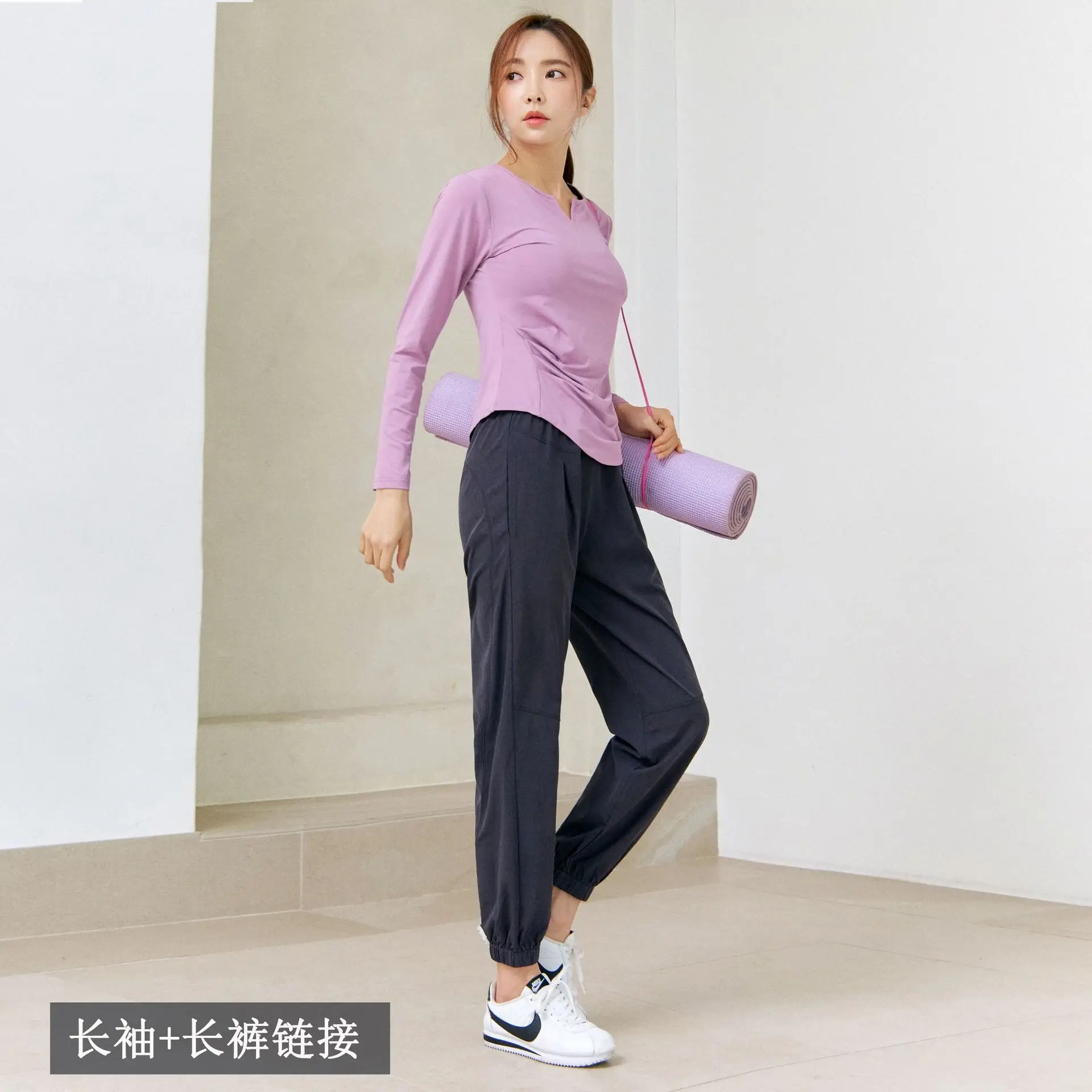 

Autumn Women Sportswear Trarcksuit Loose Quickly Dry Sweatshirt+pant Running Jogger Fitness Gym Workout Casual Set Sweatsuit