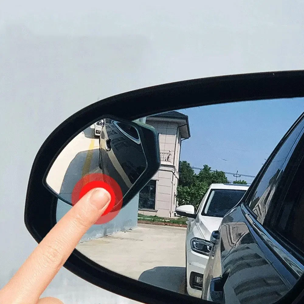 2pcs Universal Waterproof Rotatable Rearview Mirror Wide-angle Rearview Mirror Auxiliary Convex Mirrors Car Exterior Accessorie