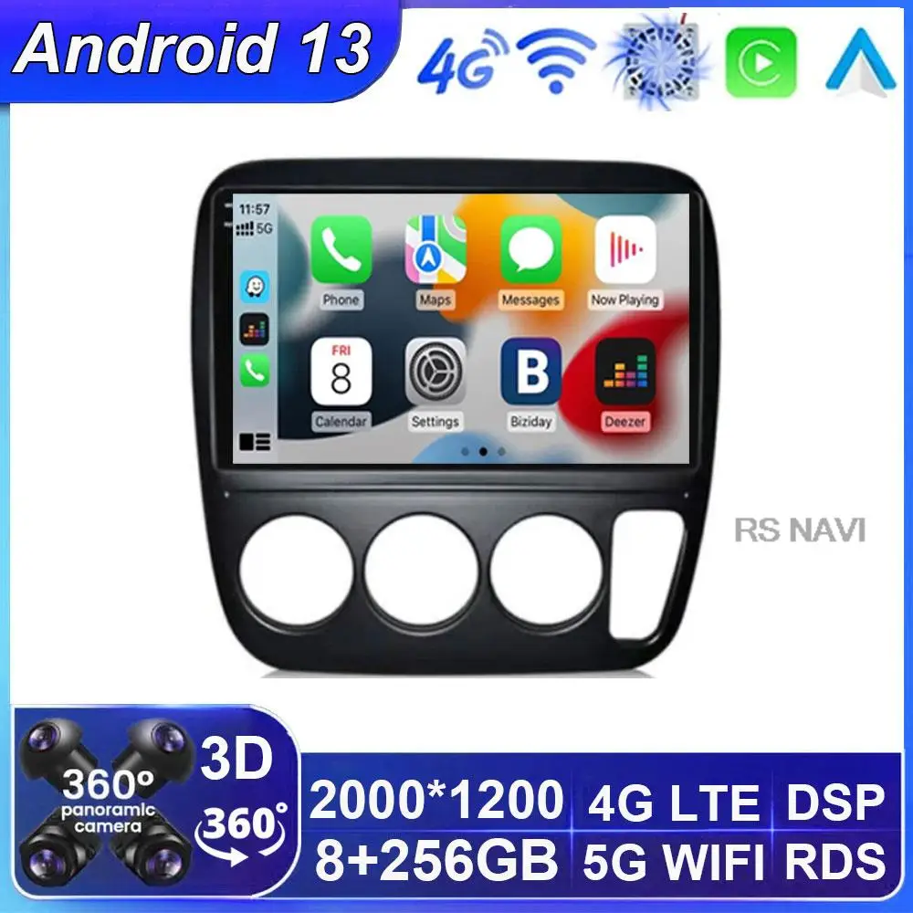 

Car Radio Stereo Android 13 Auto For Honda CRV CR-V 1995 - 2001 Navigation Multimedia Video Player GPS NO 2din DVD