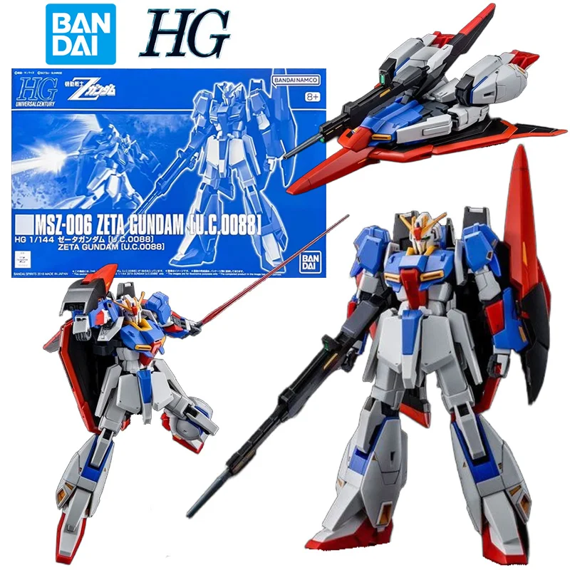 

Bandai Namco PB HG 1/144 Zeta Gundam U.C.0088 14 см аниме оригинальная экшн-сборка женская игрушка