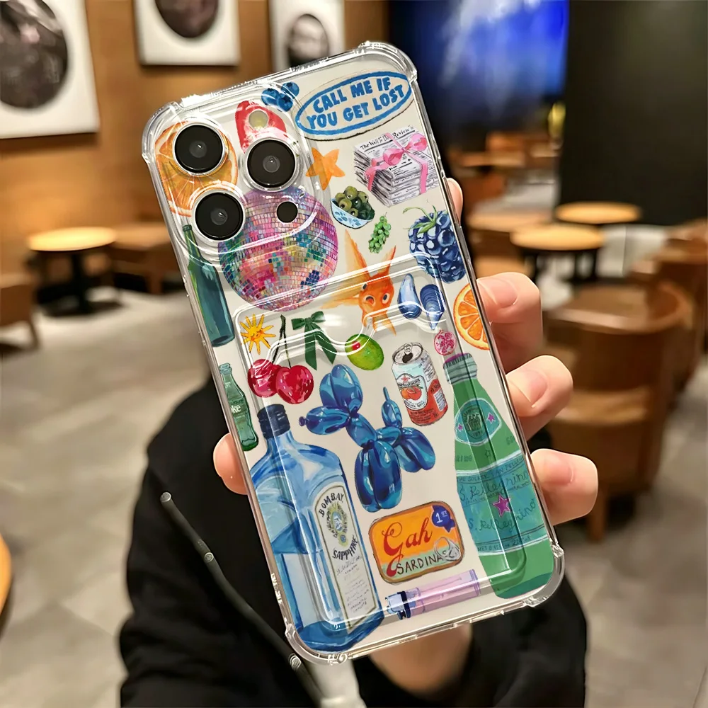 Seaside Scenery Wine Lemon Phone Case Back Cover