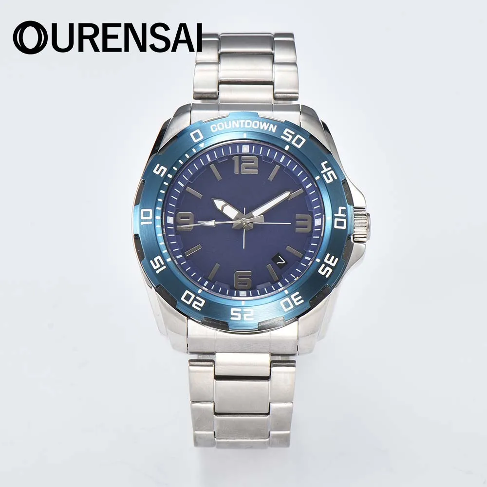 

601 Case 44mm Men's Watch Steel Case Fit NH35NH36 Movement Case Watch Accessories Stainless Steel Case Stainless Steel Folding B