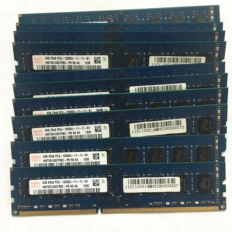 メモリー 4GB 1Rx8 PC3L-12800U 98枚 ジャンク Hynix 4GB PC3-12800U DDR3-1600 1RX8 Non-ECC UDIMM Memory