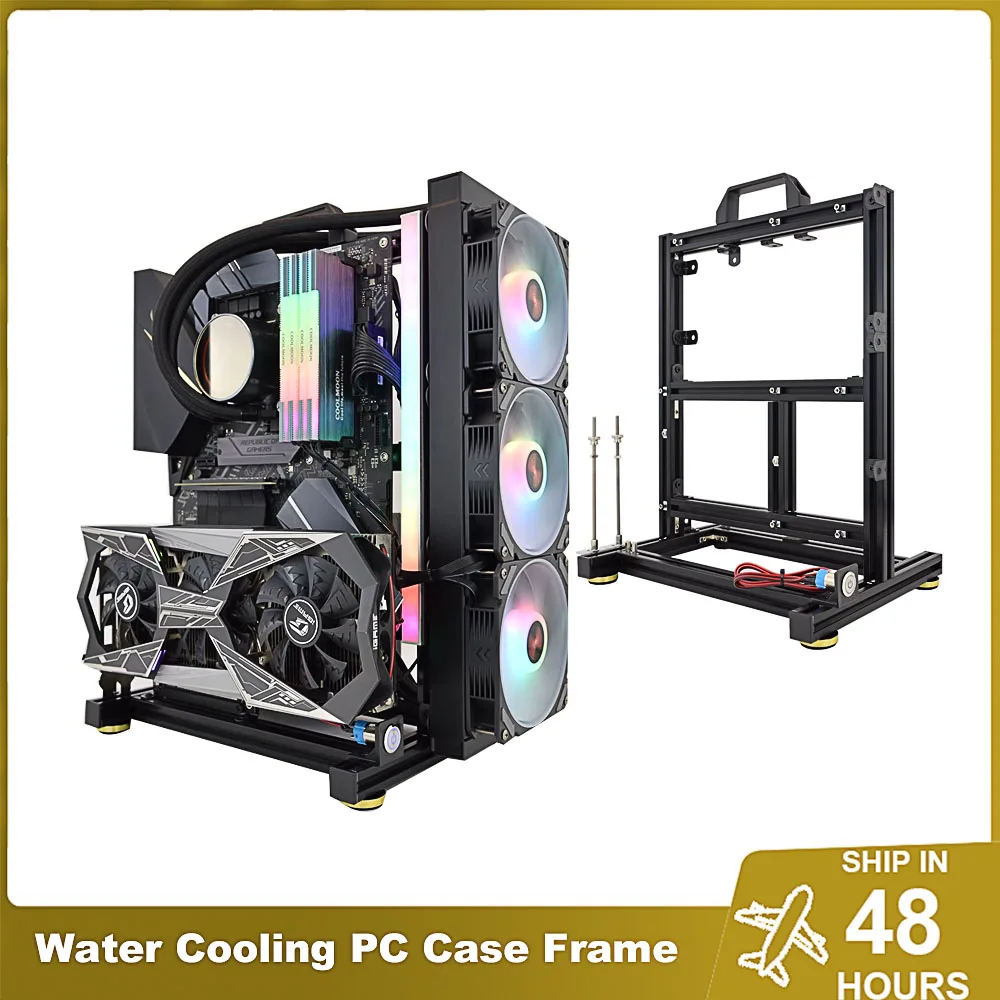 Mini Itx Case Computer Cases Towers | Diy Open Desktop Atx Computer Case -  Computer - Aliexpress