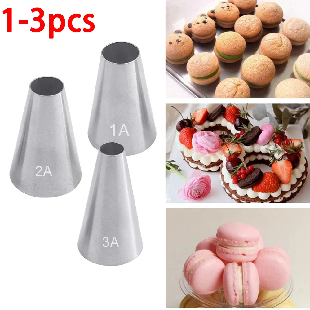 1/3pcs #1A #2A #3A Large Size Round Metal Cake Cream