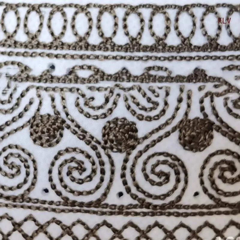 vepoty Cappello Kufi da Preghiera Musulmana 4 Pezzi Cappello da Preghiera per Il culto Islamico Bianco Cappello da Ricamo Rotondo Cappello da India ebraico per Uomo
