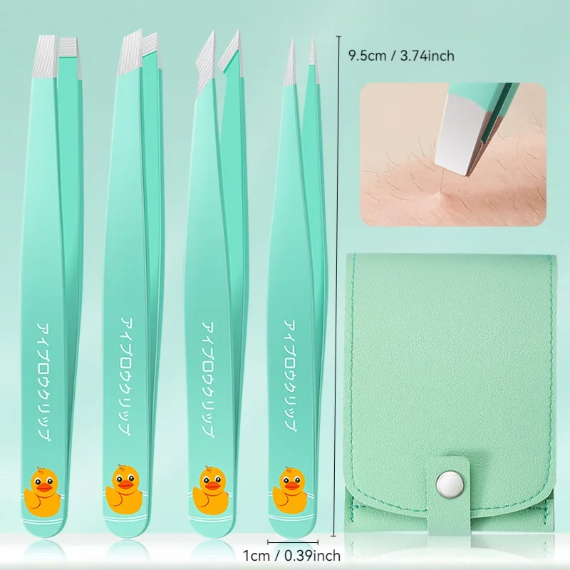 Cmgf-high precision eyebrow clip, small tweezers stainless steel beard plucking tool, eyebrow trimming plucking pliers tool set 6