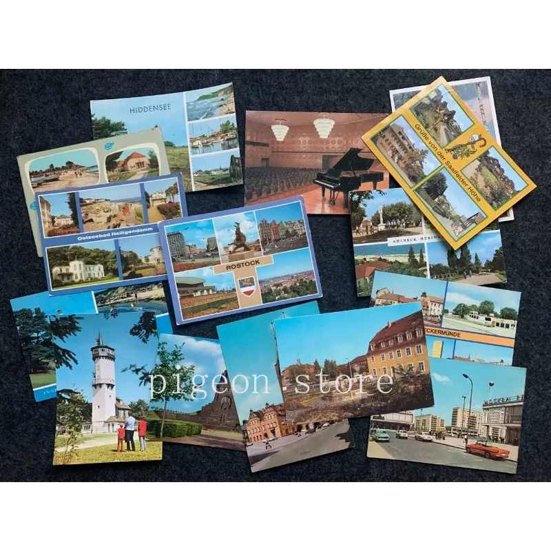 Cold War DDR East German Postcards German Letters Philately Postage Collection Random Send