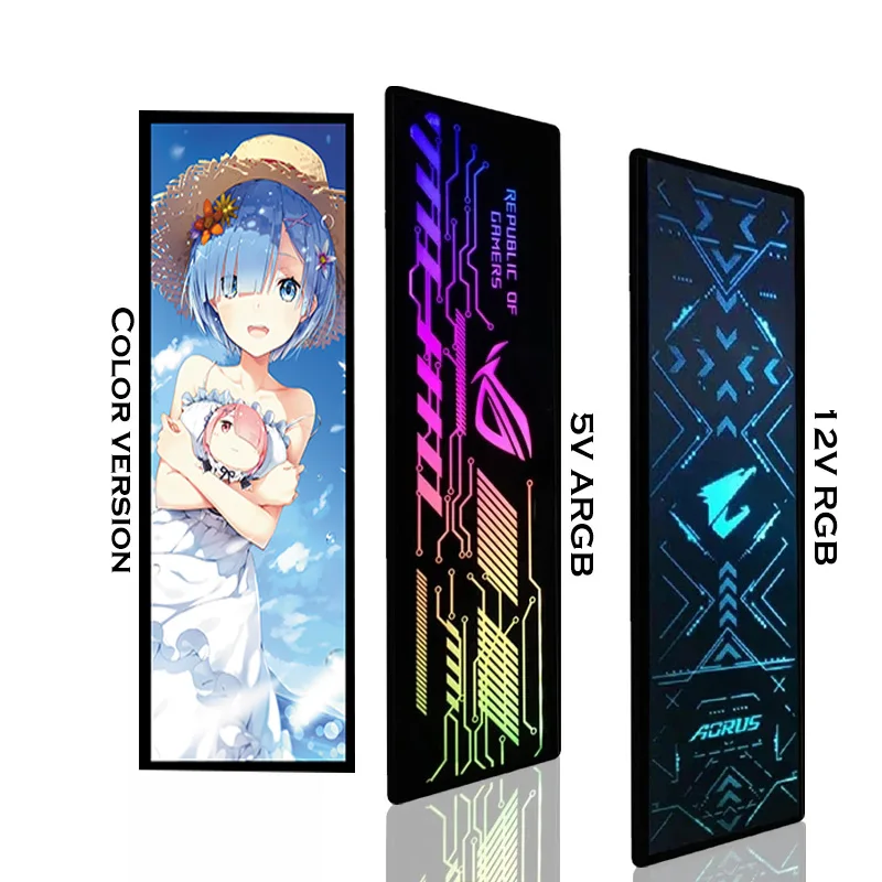 Personalizado Case pc Painel Lateral Gpu Backplane Rgb fé Luz Colorida Rgb D-rgb Aura Streamer Backplate para o Case Placa Gráfica - Imagem 5