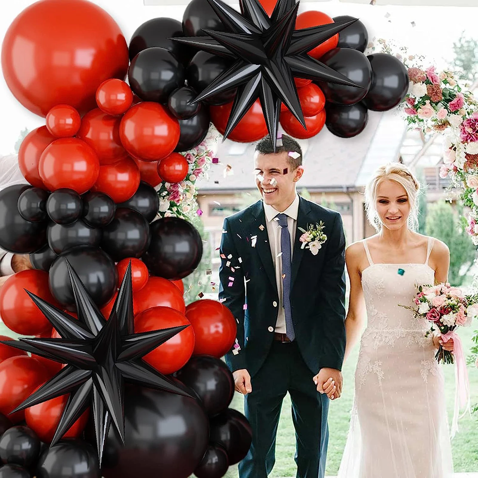 Red and Black Party Theme Decorations