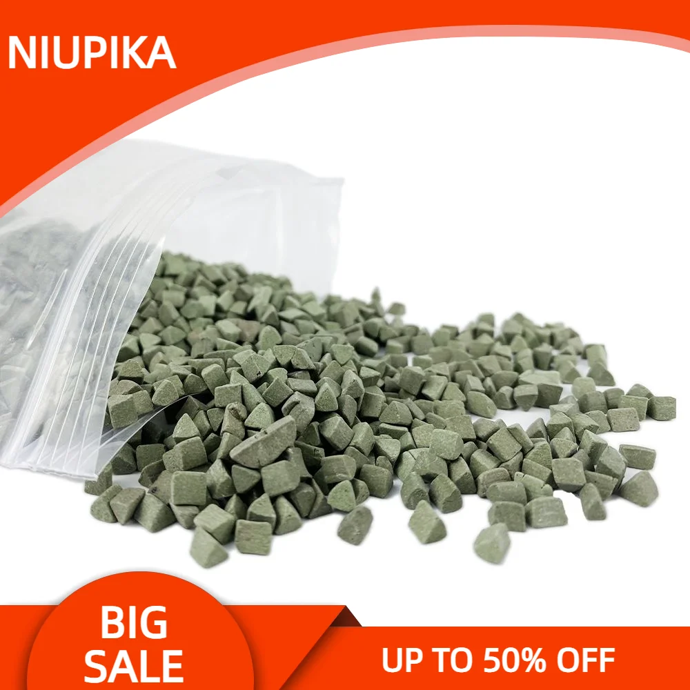 NIUPIKA Jewelry Polishing Material Tumbling Media for Diy Triangular Ceramic Stone Abrasive Polishing Derusting Accessories