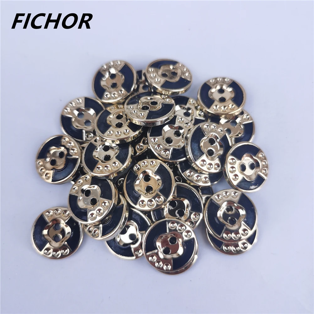 3050pcs125mm2HolesGoldResinButtonsClothingDecorSewing
