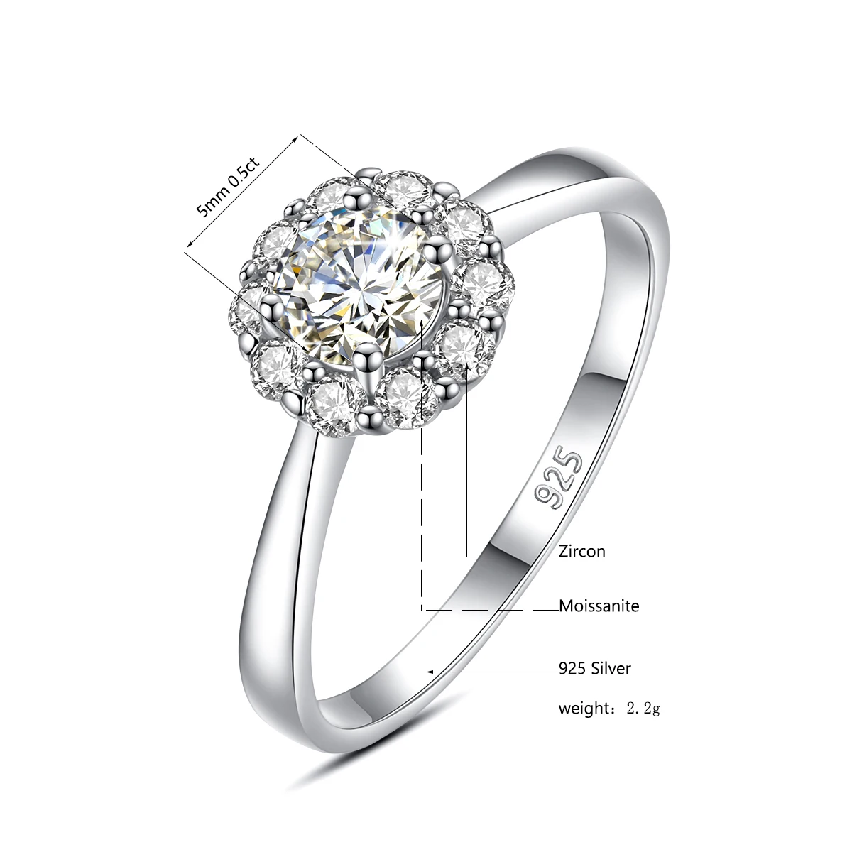 moissanite zirconia