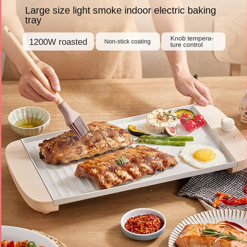 Household Non Stick Electric Grill Electric Smokeless Indoor Grill