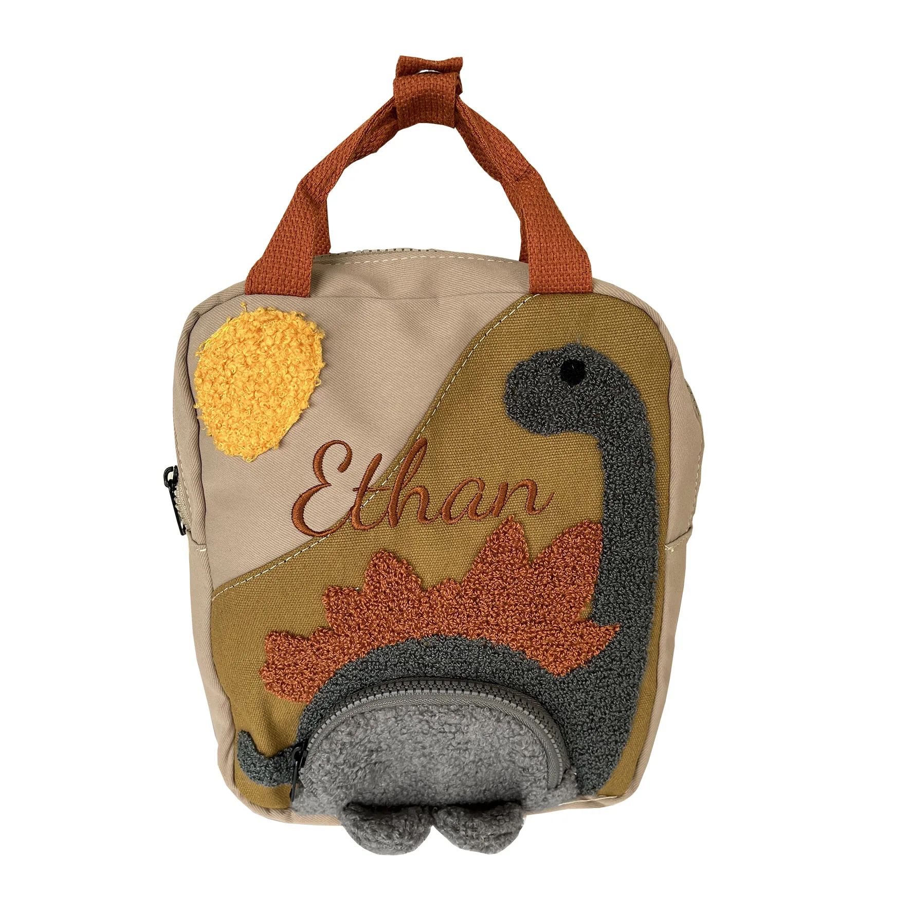 Personalized Dinosaur Toddler Backpack Boy School Bag for Toddler Kindergarten Backpack Kids Embroidery Name Cute Baby Backpack ddjpd girls school bag children mickey oxford cloth backpack kindergarten students cute girls school bag waterproof backpack