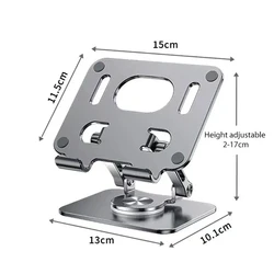 Universal 360° Rotatable Adjustable Foldable Tablet Stand Holder (Grey)