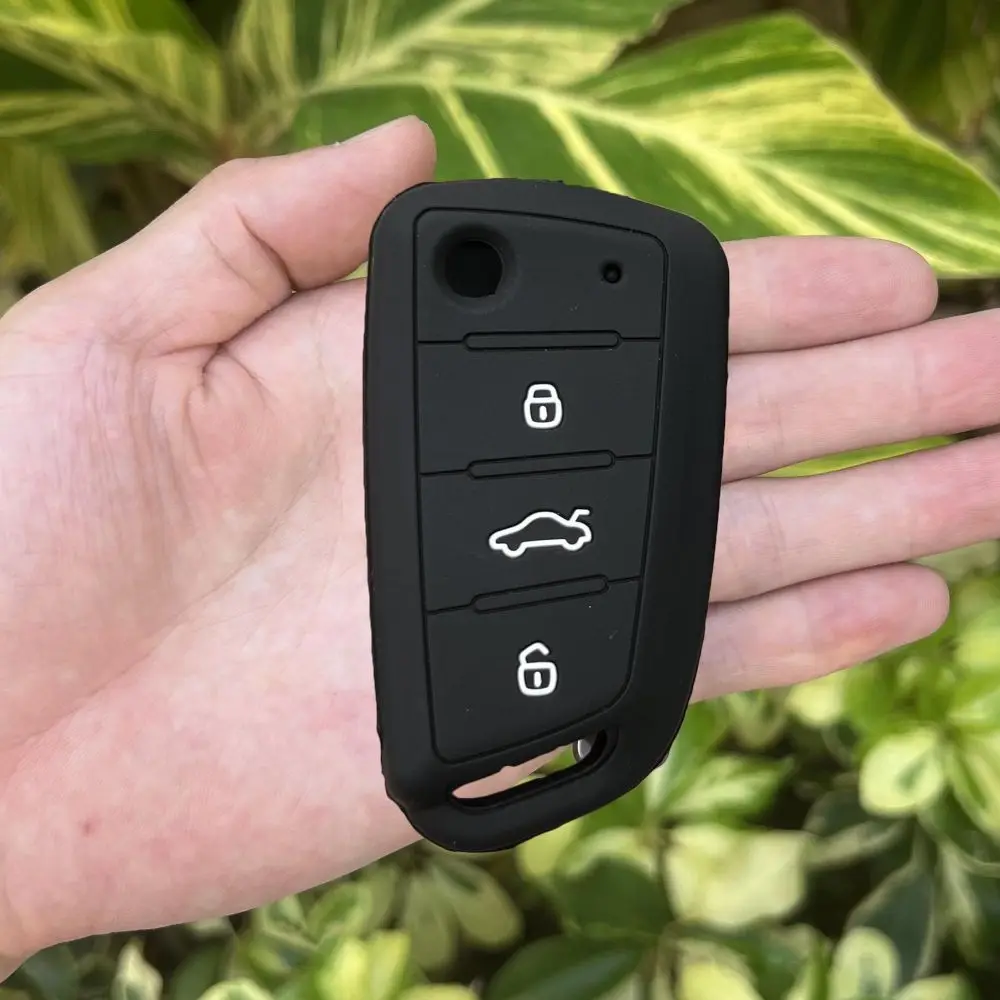 Silicone Protect Shell For JAC S3 S2 S4 S5 S7 T40 X4 R3 Refine SEI 3 A5 3 Button Accessories Car Remote Keychain Key Case Cover Key Case Key Case Cover Car Key Shell Remote Control Case Cover