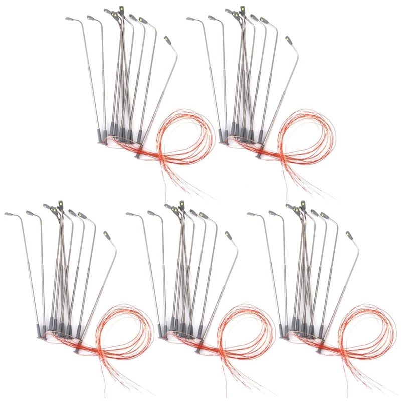 

50 шт., модель фонаря для уличного освещения, одноголовочная компоновка поезда, ландшафт 1: 100, акция