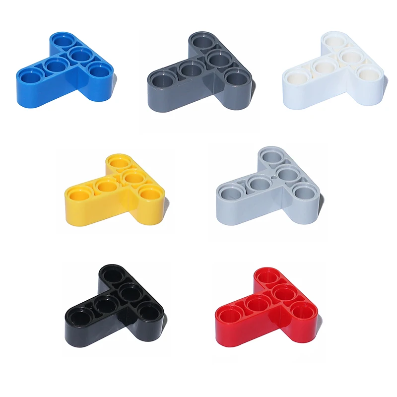 

Building Blocks 10PCS Technology Liftarm 3x3 Holes T Shape Thick Bricks Model 60484 Assembles Particles MOC Parts Technical Toys