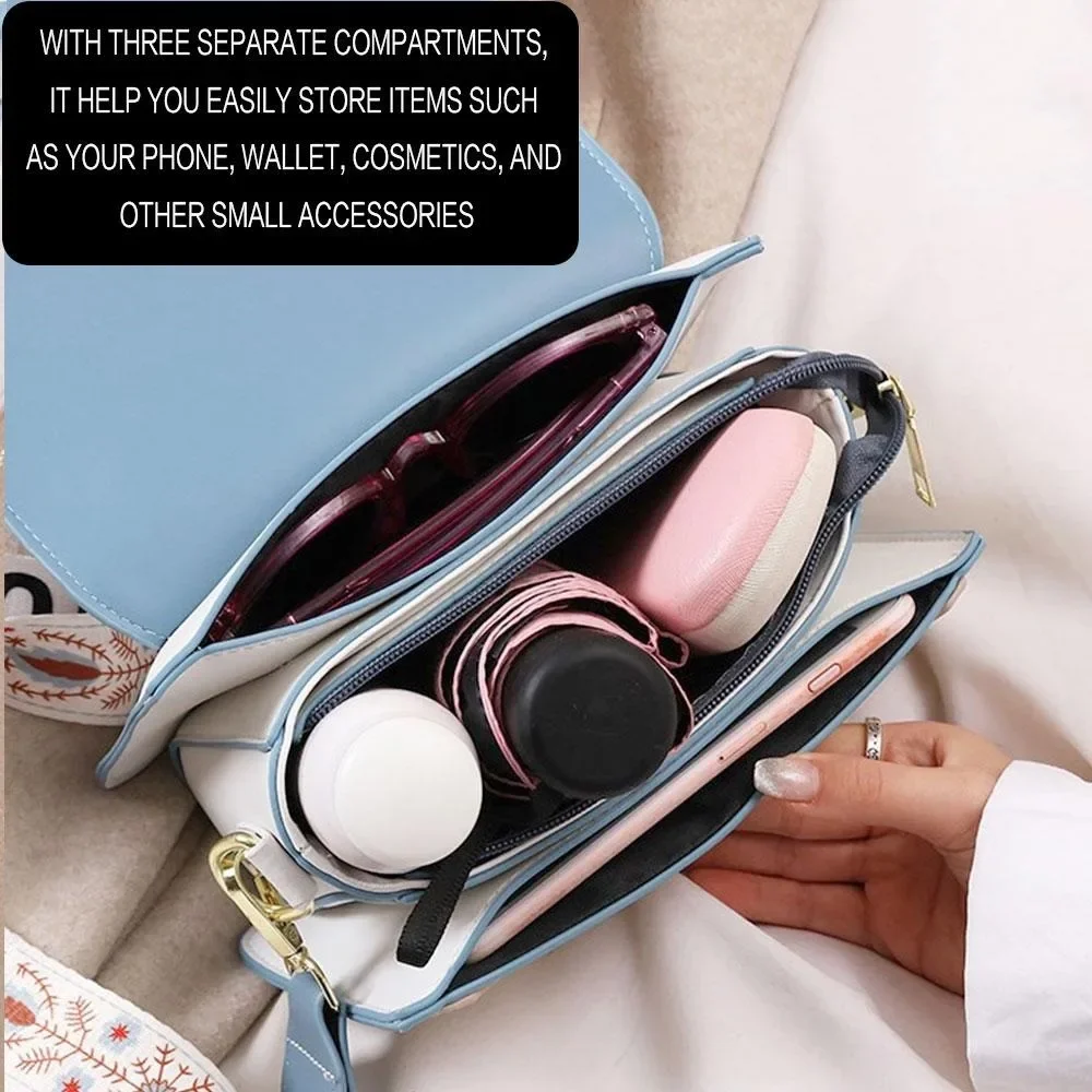 تتميز حقيبة الكروسبودي المربعة الصغيرة هذه بأشرطة...