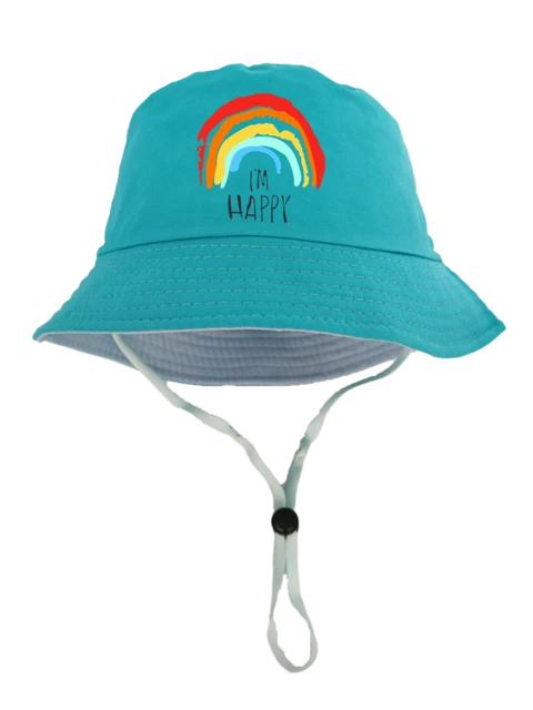 baby bucket hat accessories sun fishing fishman rainbow printed