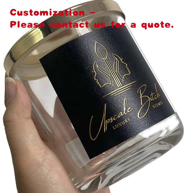 맞춤형 향초 용기 라벨 인쇄 방수 화장품 라벨 양초 용기