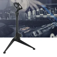 Microphone Stands Desktop Tripods Mini Portable Table Stand Adjustable Mic Stand Mic Clip Holder Bracket Lightweight Brackets 2