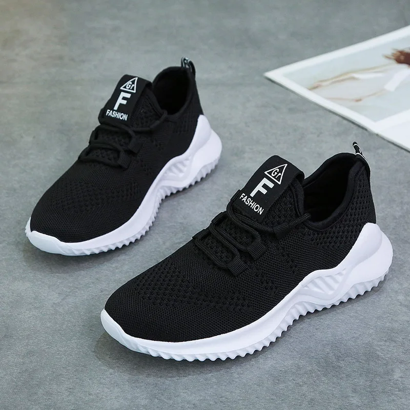 Women's New Sports Shoes Breathable Casual Versatile Fashion Lace Up Little White Shoes