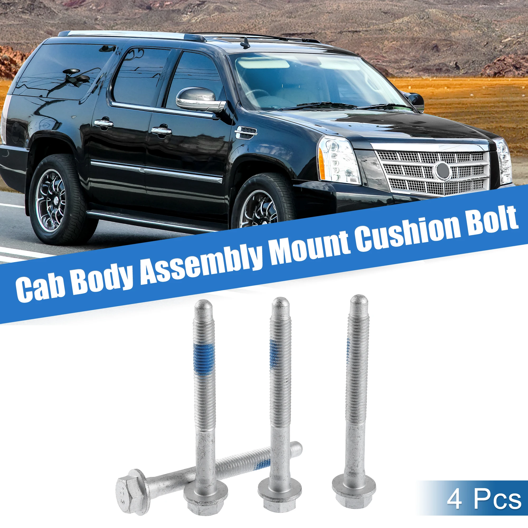 

X Autohaux 4 шт. Корпус кабины в сборе Крепление Болт подушки для Cadillac Escalade 2000 2002-2004 для Cadillac Escalade ESV 2003-2005