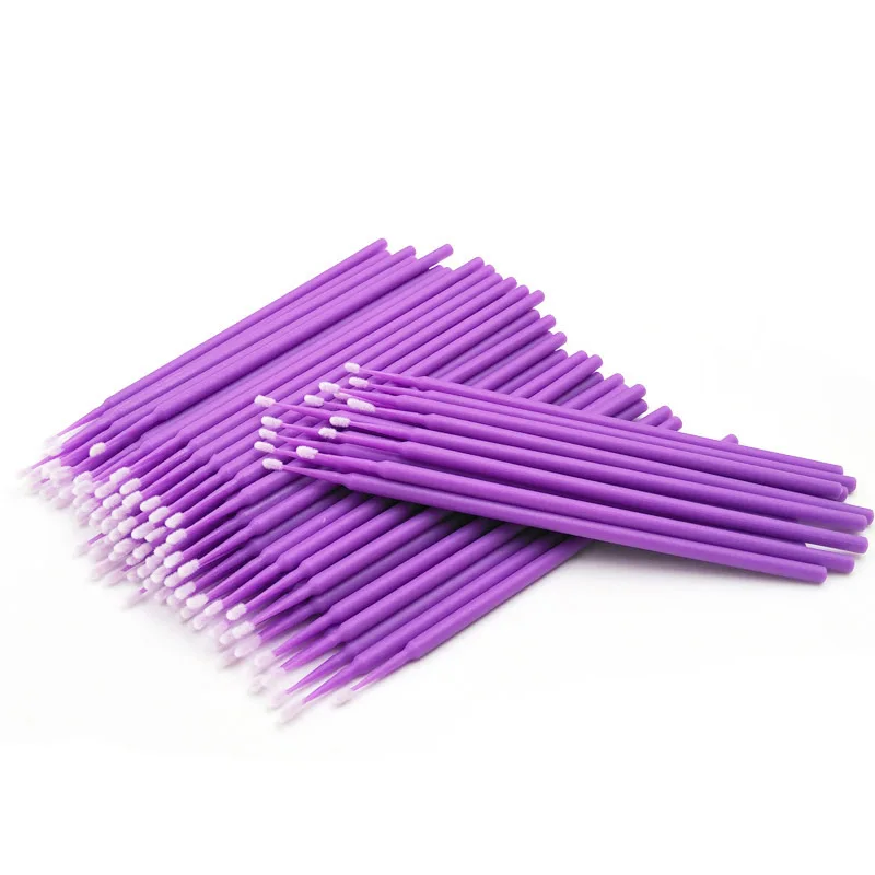 100Pcs Car Touch Up Paint Micro Mini Brushes Large Small Tips 1mm 2mm Micro Applicator Tool Car Repair Paint Detailing Brush 2