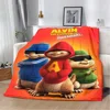 Cartoon Alvin The Chipmunks Printed Blanket Picnic Blankets Warm Soft and Comfortable Blanket Home Travel Birthday Gift 1