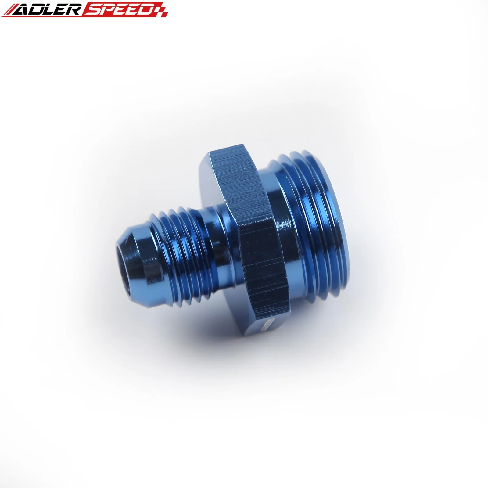 ADLERSPEED -6AN AN6 JIC 남성 - 7/8 x 20 UNF 직선 호스 피팅 어댑터 파란색