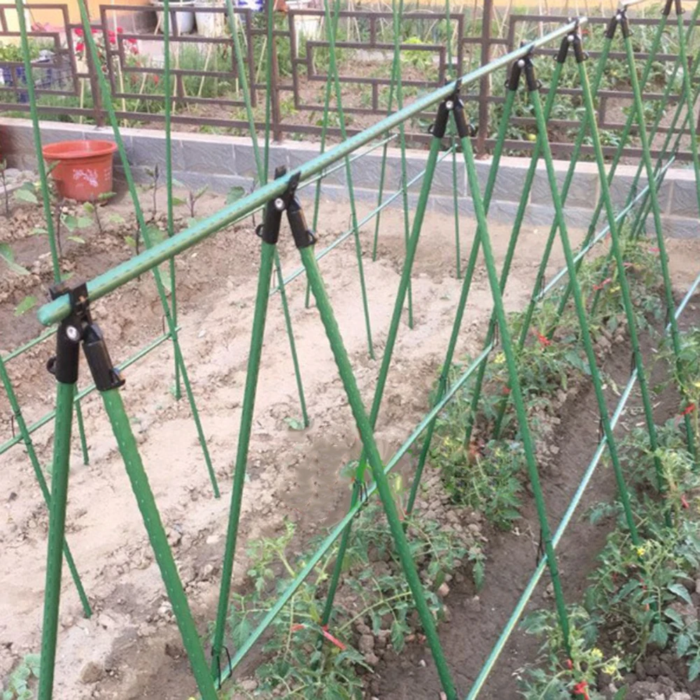 12Pcs Adjustable Plant Support A-type Fixed Clips Awning Pillar Plants Grafting Stake Connector Climbing Vine Bracket For Garden