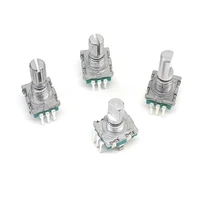 2/10PCSEC11 rotary encoder Digital potentiometer, plum blossom, half axis, five-leg handle length 15MM20MM 4