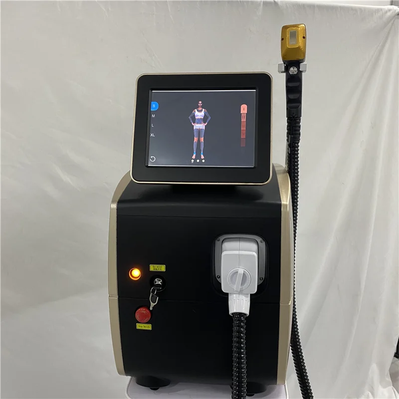 

Portable High Power Ice Cooling Triple Laser 755 808 1064 Device Diode Laser 3 Wavelength Painless 808nm Hair Removal Machine