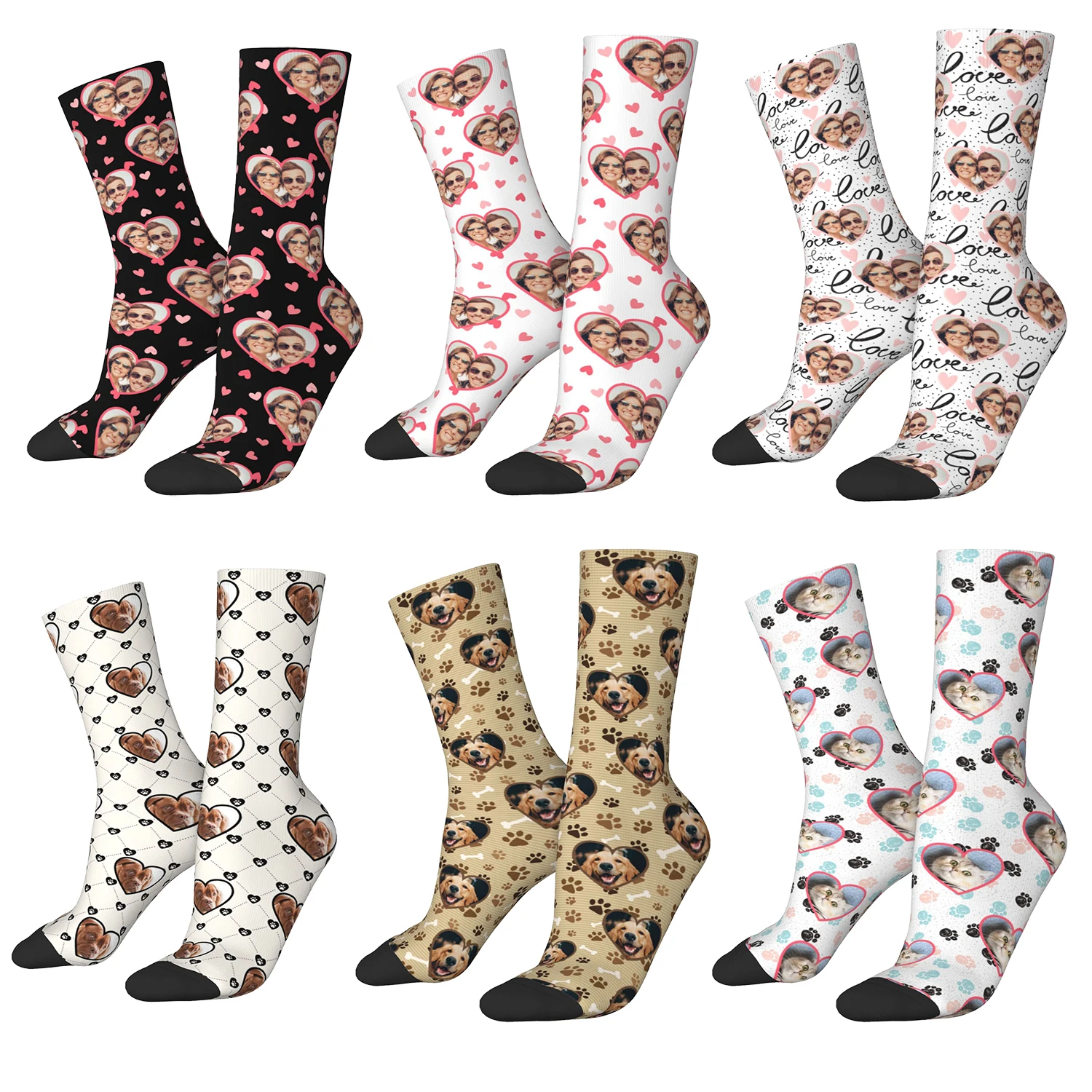 Custom Socks With Face Personalized Photo Pet Picture Socks Customized