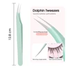 New Arrival 402 Stainless Steel Lash Grafting Tools 45 Degree Non-magnetic High Precision Curved Lashes Tweezers Easy to Operate 4