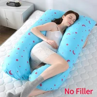 U-shape Pregnant Pillowcase Cotton Printing Multifunction Side Protected Cushion No filler Pure Cotton Printing Cushion Cover 1
