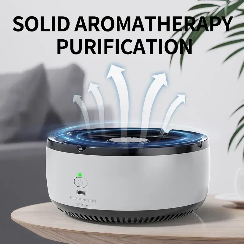 USB Rechargeable Electric Ashtray Filters Air Purifier Ashtray Home Office Car Smokeless Air Purifier Function cigarettes ashtray air purifier ashtray