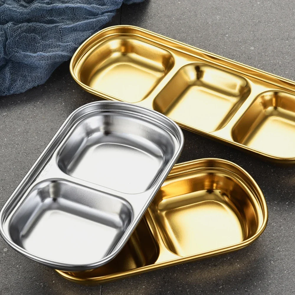 Stainless Steel Seasoning Dish Kitchen Food Sauce Wasabi Dish Multipurpose Seasoning Saucers Appetizer Plates Kitchen Home Tool sauce dishes seasoning dishes