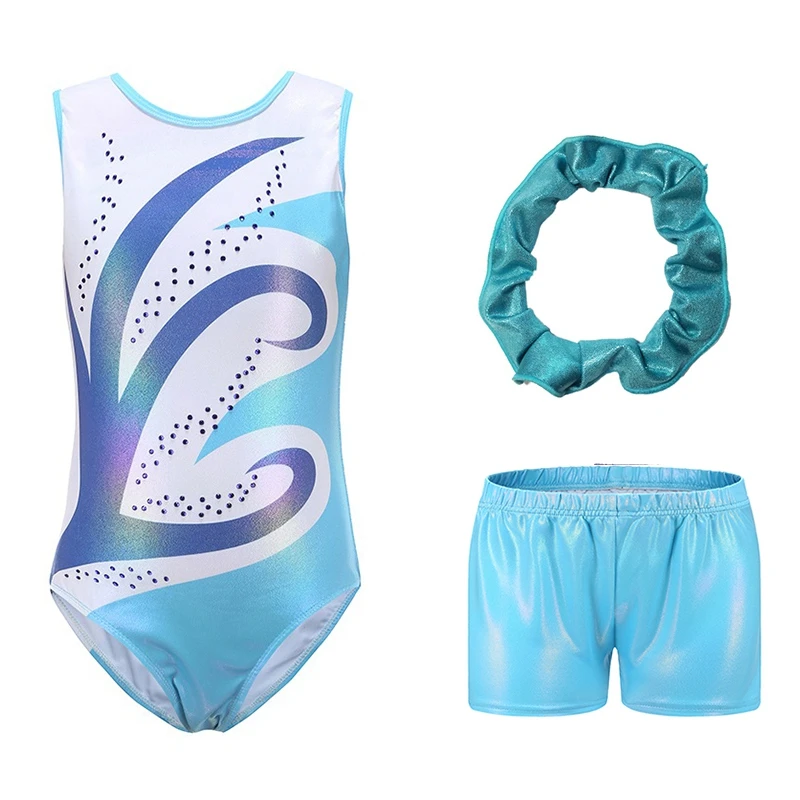 Turndrakt sett med drakt, shorts og hårstrikk 4