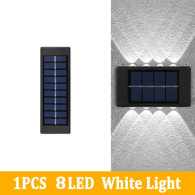 solar lights outdoor 16LED Solar Power Lights Waterproof Outdoor Garden Wall Lamp UP and Down Lighting Decor For Patio Street Yard Balcony best solar lights Solar Lamps