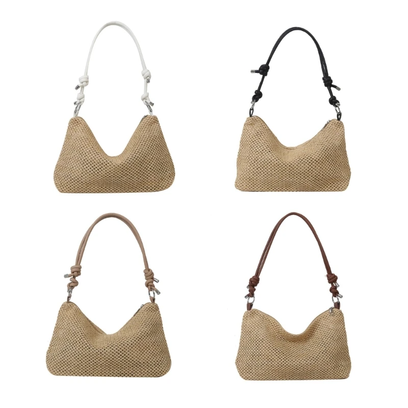 

Large Capacity Tote Handbags for Women Straw Woven Shoulder Bag Female Beach-Bag