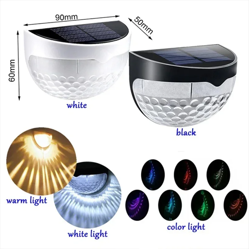 10 팩 LED 태양 빛 야외 벽 램프 에너지 정원 램프 방수 태양 울타리 램프 크리스마스 장식 꽃 Led 빛