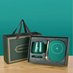 Innovative Self - Heating Mug with 55°C Temperature Control - Perfect for Camping, Office, and Gifting (A)