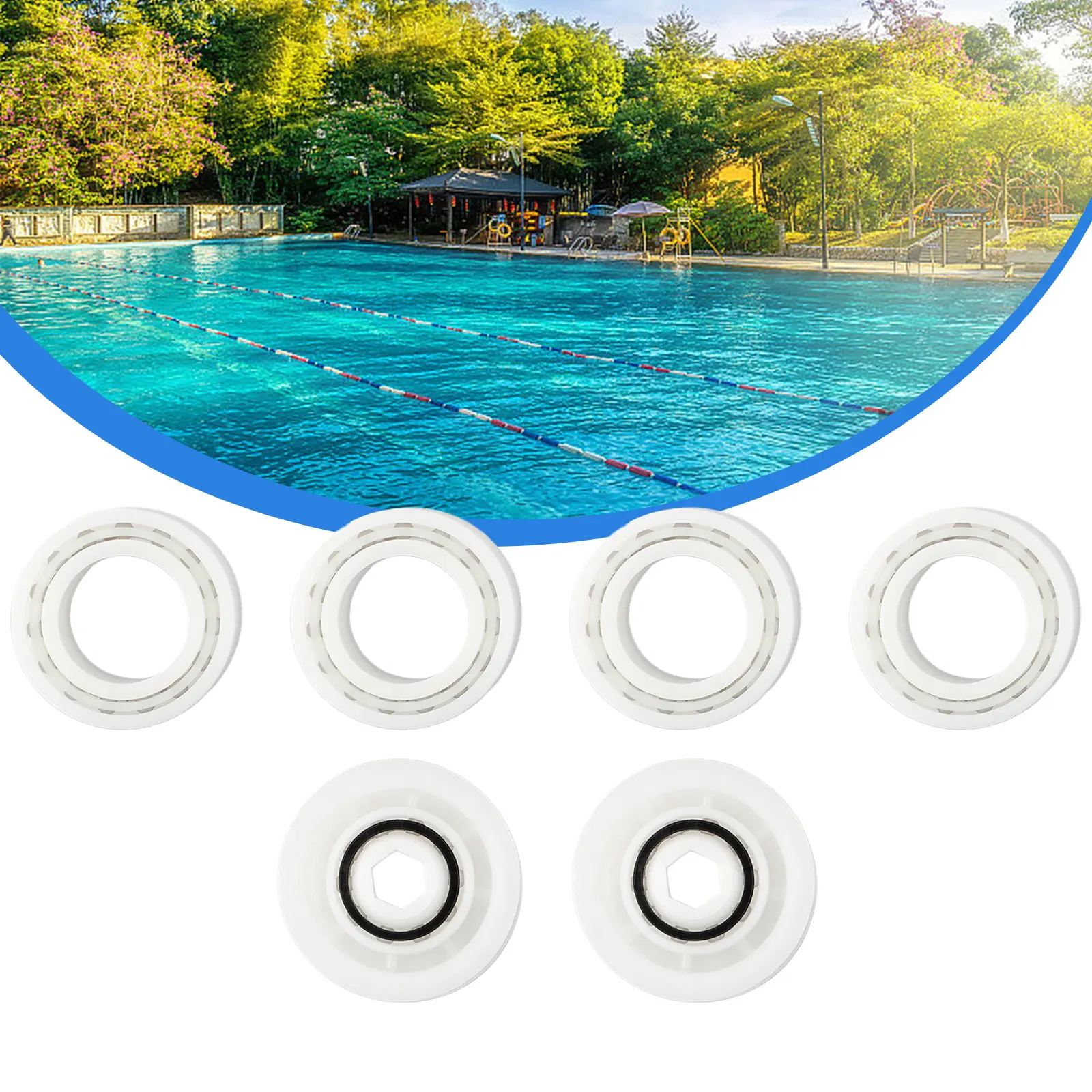 

4 Pcs Guide Wheels With 2pcs Pulley Gears 3884997-R6 For Nautilus CC Plus Plastic Outdoor Water Sports Pool Accessories Durable